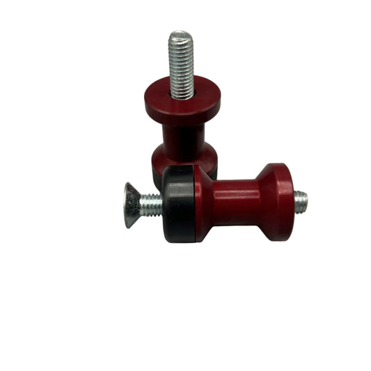 2 Piece Aluminium/Nylon Paddock Stand Bobbins M8x1.25 Thread